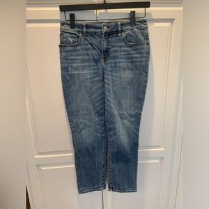 Chico’s So Slimming Girlfriend Slim Leg Crop Jeans, Size 6/Chico’s Size 0.5